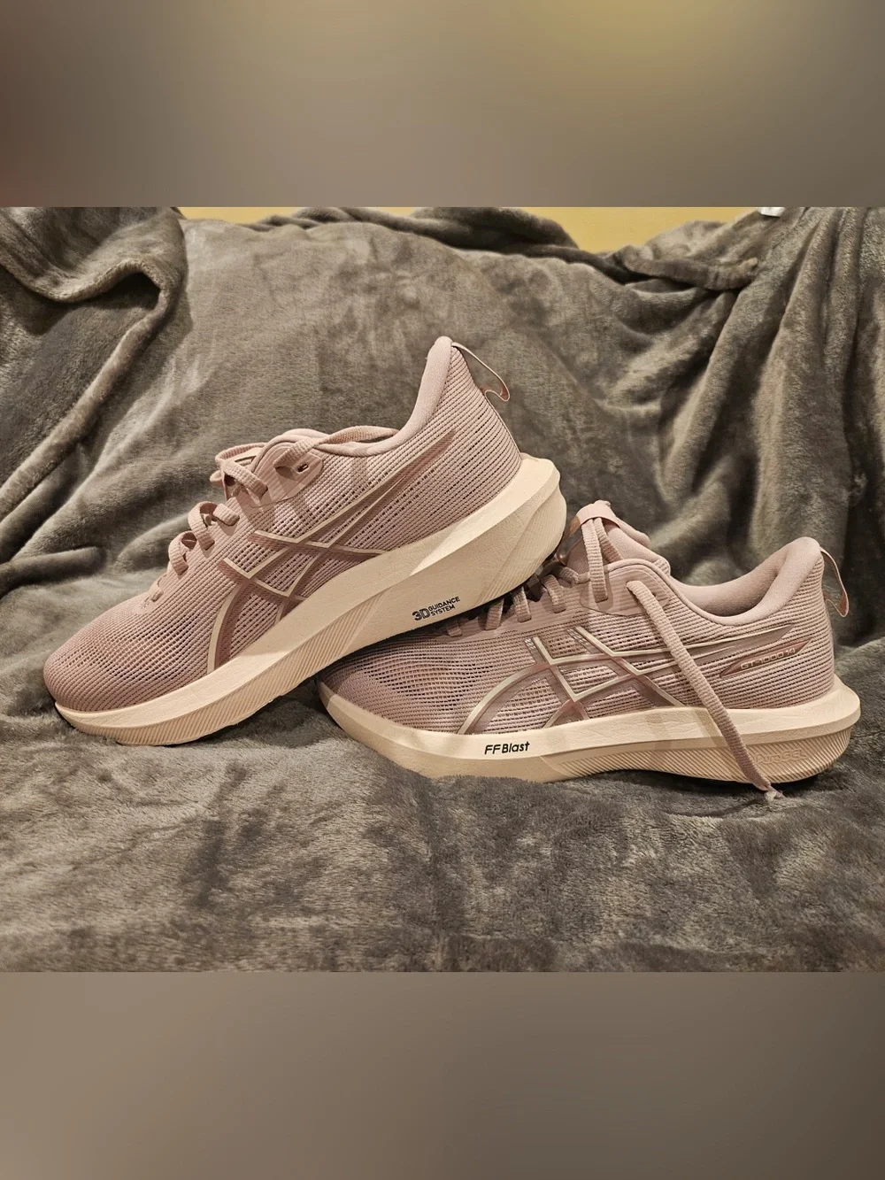 ASICS Women's Athletic Shoes in Dusty Rose and Cream